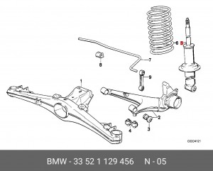 Амортизатор подвески 33 52 1 129 456 BMW