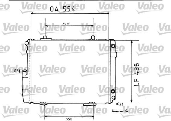 Радиатор охлаждения ДВС 819384 VALEO PHC