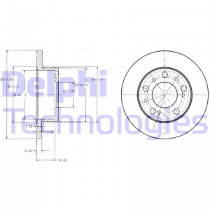 Тормозной диск BG2253 DELPHI