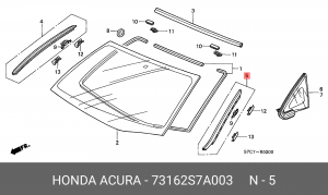 Деталь 73162S7A003 HONDA