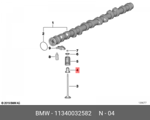 Комплект прокладок, стержень клапана 11 34 0 032 582 BMW