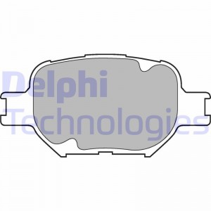 Комплект тормозных колодок, диско LP1446 DELPHI