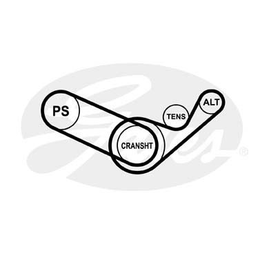 Поликлиновой ремень 6-PK-893 GATES