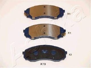 Комплект тормозных колодок, диско 50-0K-019 ASHIKA