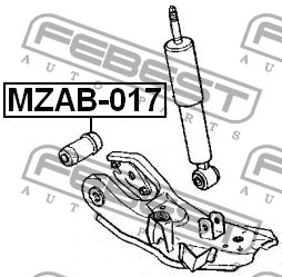 Сайлентблок MZAB-017 FEBEST