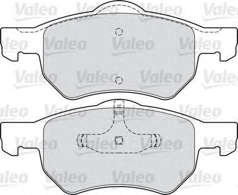 Комплект тормозных колодок, диско 598756 VALEO PHC