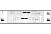 Ккомплект проводов зажигания OEF119 STANDARD
