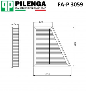 Фильтр воздушный FAP3059 PILENGA