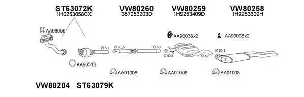 Система выпуска ОГ 800068 VENEPORTE