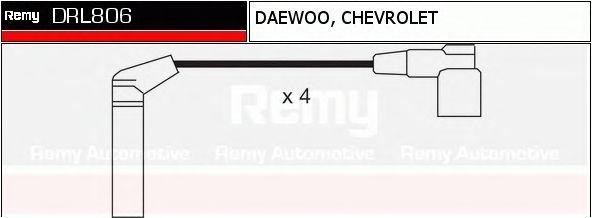 Ккомплект проводов зажигания DRL806 DELCO REMY