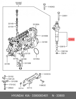 Распылитель 3380083401 HYUNDAI KIA