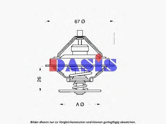 Термостат, охлаждающая жидкость 751928N AKS DASIS