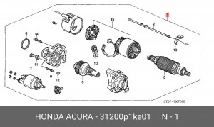 Стартер 31200P1KE01 HONDA