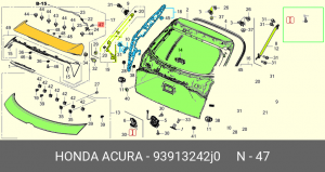 Саморез 93913242J0 HONDA
