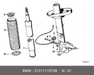 Амортизатор подвески 31311119708 BMW