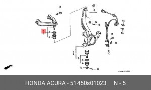 Рычаг независимой подвески колеса, подвеска колеса 51450-S01-023 HONDA