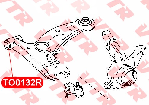 Сайлентблок TO0132R VTR