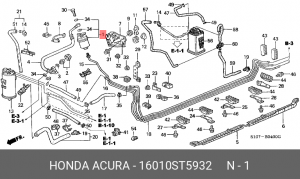 Топливный фильтр 16010-ST5-932 HONDA