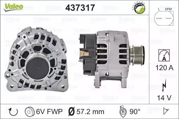 Генератор 437317 VALEO PHC