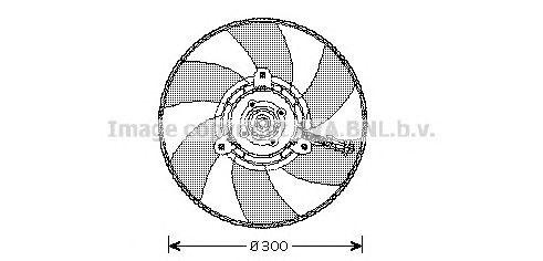 Вентилятор охлаждения радиатора ДВС VW7517 AVA