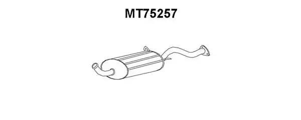 Глушитель выхлопных газов конечный MT75257 VENEPORTE