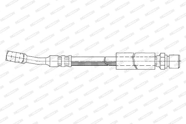 Тормозной шланг FHY2092 FERODO