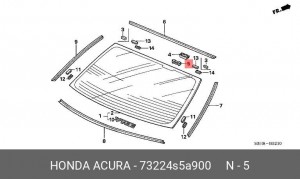 Деталь 73224S5A900 HONDA
