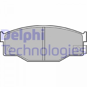 Комплект тормозных колодок, диско LP582 DELPHI