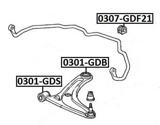 Рычаг подвески 0301-GDB ASVA