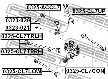 Рычаг подвески 0325-CL7UP FEBEST