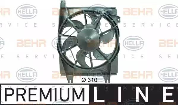 Вентилятор, конденсатор кондиционера 8EW 351 034-541 HELLA