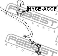 Втулка стабилизатора HYSB-ACCF FEBEST