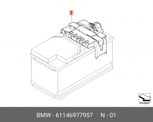 Блок коммутационный для реле, предохранителей 61 14 6 977 957 BMW