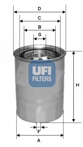 Топливный фильтр 24.339.00 UFI