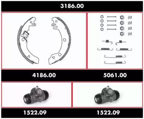 Комплект тормозных колодок 318600 REMSA