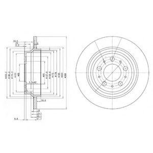 Тормозной диск BG3515 DELPHI