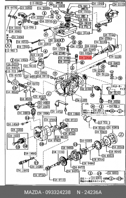 Плоская шайба 093324238 MAZDA