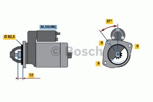 Стартер 0001108234 BOSCH