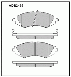Колодки тормозные дисковые ADB3435 ALLIED NIPPON