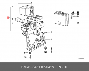 Гидроагрегат, тормозная система 34 51 1 090 429 BMW