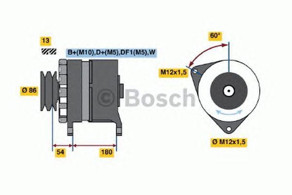Генератор 0120689556 BOSCH