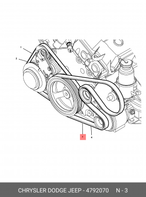Поликлиновой ремень 4792070 CHRYSLER
