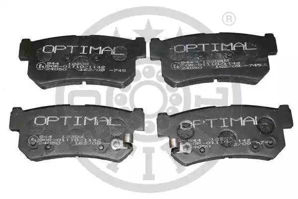 Комплект тормозных колодок, диско 12209 OPTIMAL
