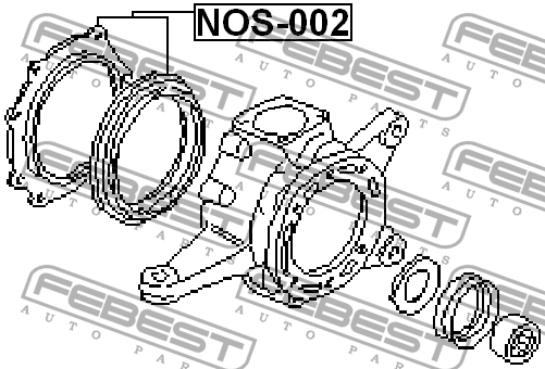 Сальник NOS-002 FEBEST