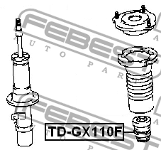 Отбойник амортизатора подвески TD-GX110F FEBEST