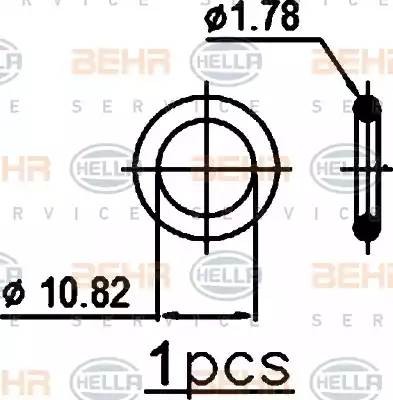 Конденсатор, кондиционер 8FC 351 302-371 HELLA