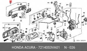 Деталь 72140S3VA01 HONDA