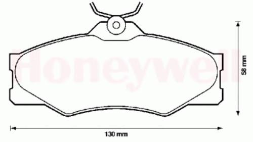 Комплект тормозных колодок, диско 571380X BENDIX JURID