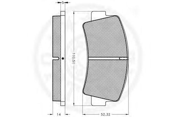 Комплект тормозных колодок, диско 9138 OPTIMAL