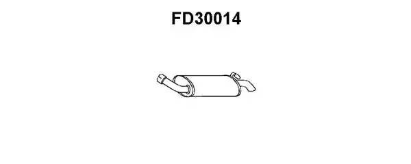 Глушитель выхлопных газов конечный FD30014 VENEPORTE
